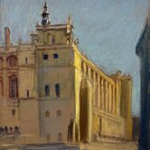 Tableau étude Pastel Ed. Pannetier (1884-1965) Château de Saint-Germain en