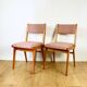 Vintage fuchsia boucle chairs - set of 6