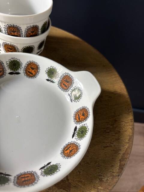 Vintage Sarreguemines Service - Fired Porcelain