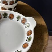 Service vintage Sarreguemines - porcelaine à feu