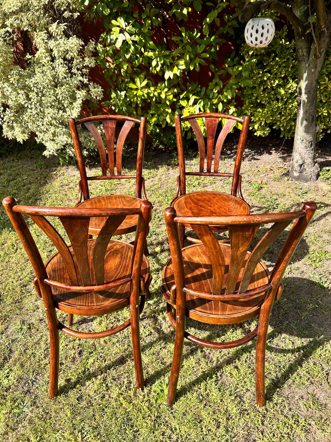 4 bistro chairs 1950