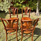 4 bistro chairs 1950