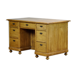 Bureau en pin antique années 1910