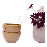 2 large feu la Berne stoneware bowls signed