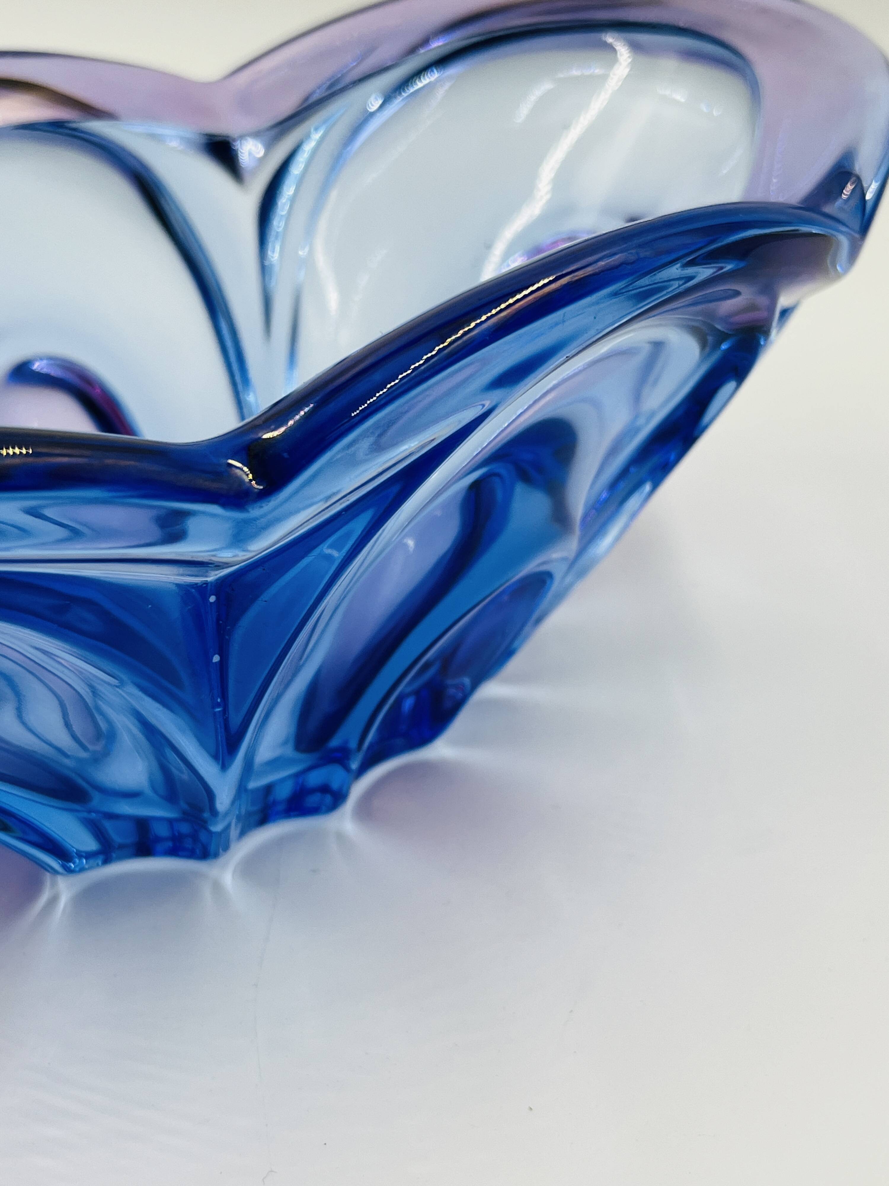 Bohemian glass art cup Chribska