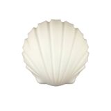 Shell-Shaped Opaline Glass Wall Light from Limburg, Germany, 1970s