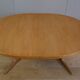 Oval table with 2 extensions baumann vintage central foot