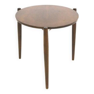 Scandinavian beech side table, Sweden, 1950