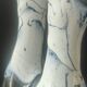 Sculptural ceramic vase Alpho (Alphonse Mouton) 24 cm