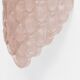 Pair of Pink Murano Glass Wall Sconces with Textured Relief