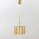 Ceiling light by Carl Fagerlund for Orrefors in brass and cast glass, Sweden 1960.