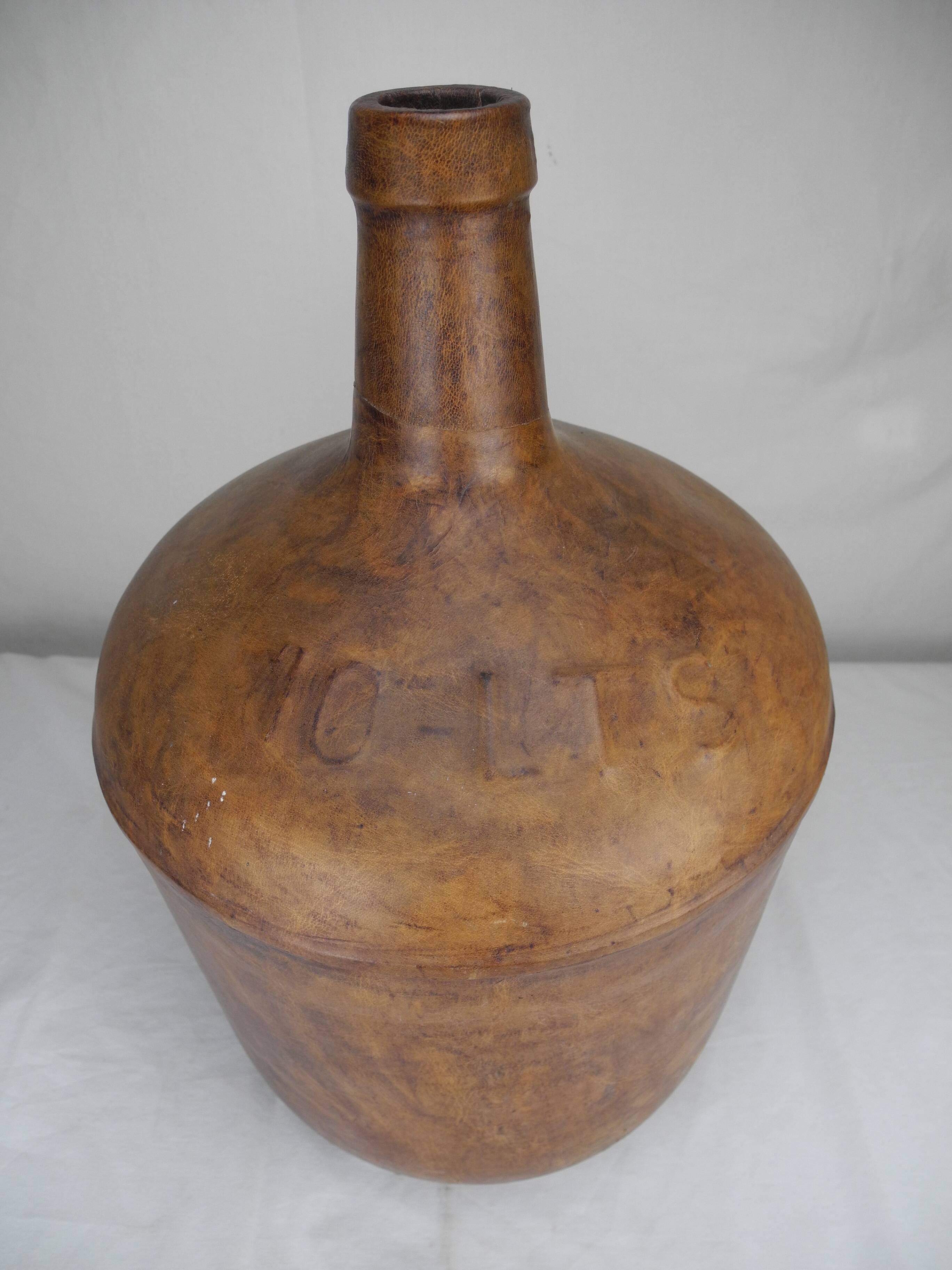 Old demijohn 10 liter viresa old french demijohn large jug bottle carboy