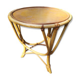 Rattan side coffee table