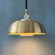 Mid-Century aluminium pendant with orange lacquer