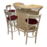 Art deco bar and stools