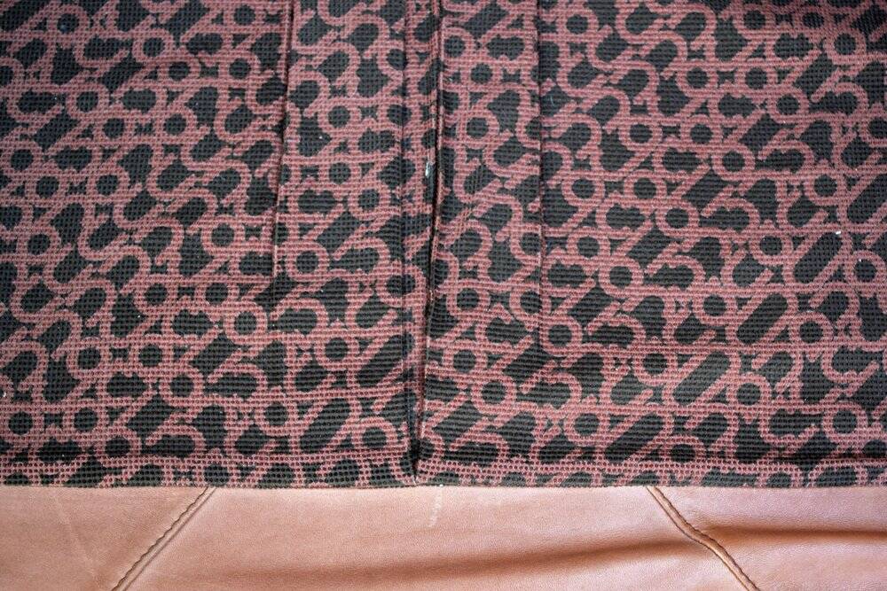 Divano Bonheur in pelle di Titina Ammannati e Giampiero Vitelli per Brunati, anni '70