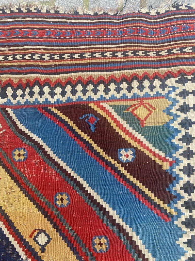 Kilim Qashqai ancient tribal 300x145 cm