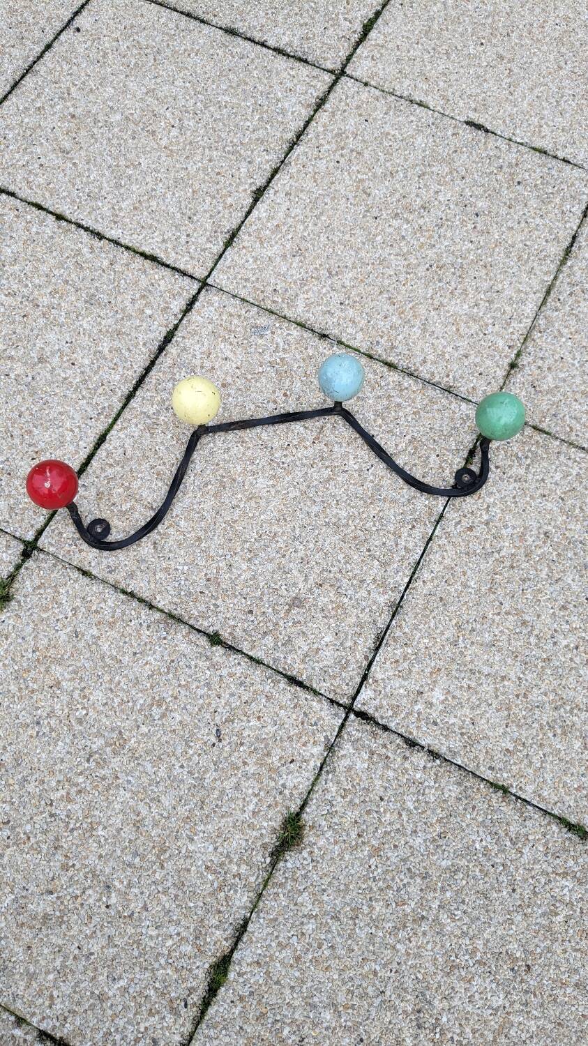 Vintage ball coat racks