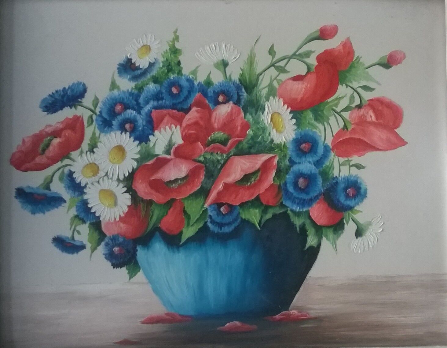 Paint Bouquet of Coquelicots