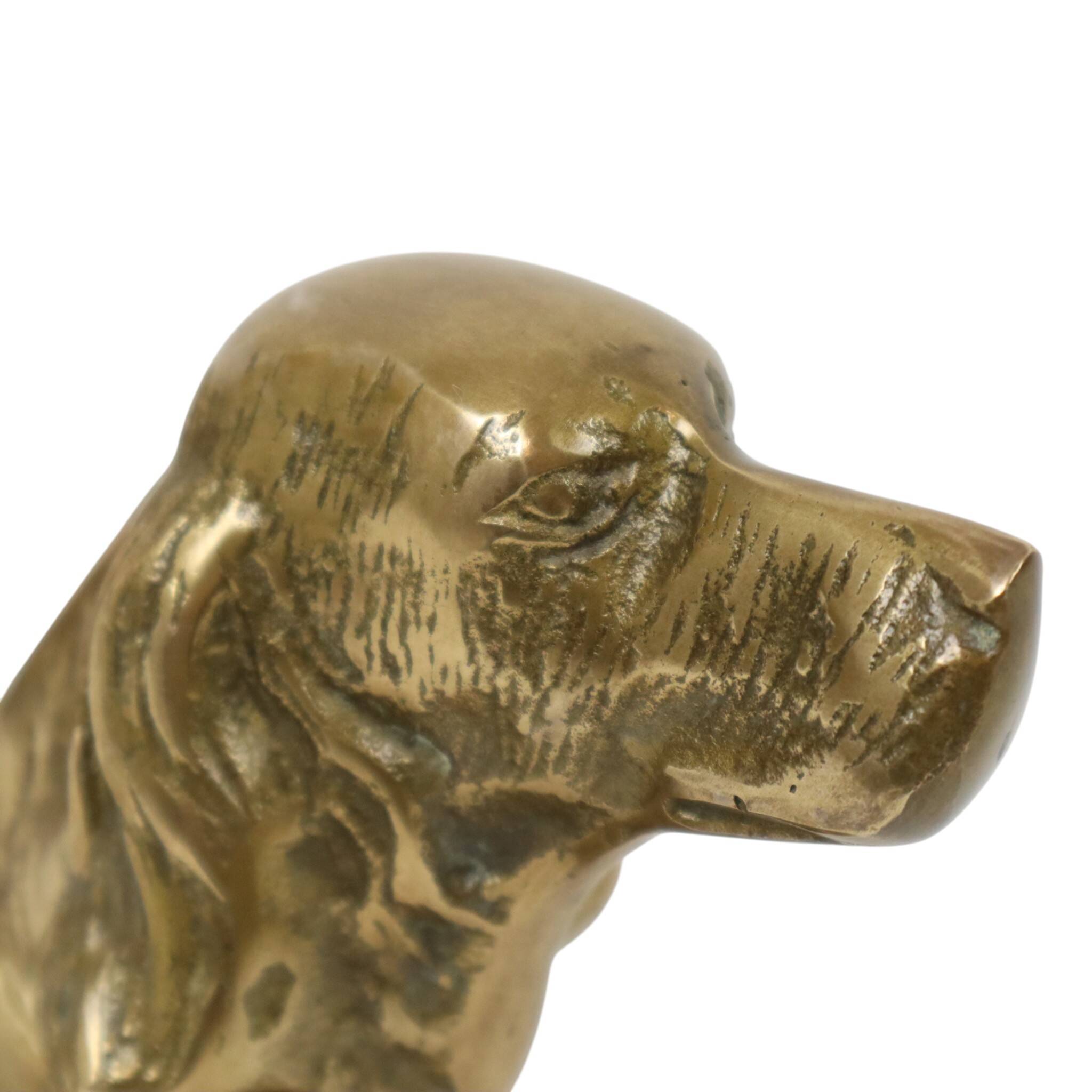 Vintage Pair of Brass Bookends for Irish Setter Dogs