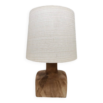Vintage ceramic table lamp earth tones