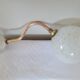 Brass and Clichy glass wall lamp