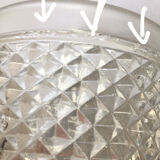 Transparent diamond tip walking glasses