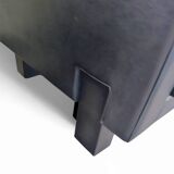 4 x Black Leather Poltrona Frau Moji Armchairs / sofa by Shigeru Uchida