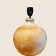 Handcrafted lamp in stoneware and jute fabric: wabi-sabi spirit (1970s-80s)