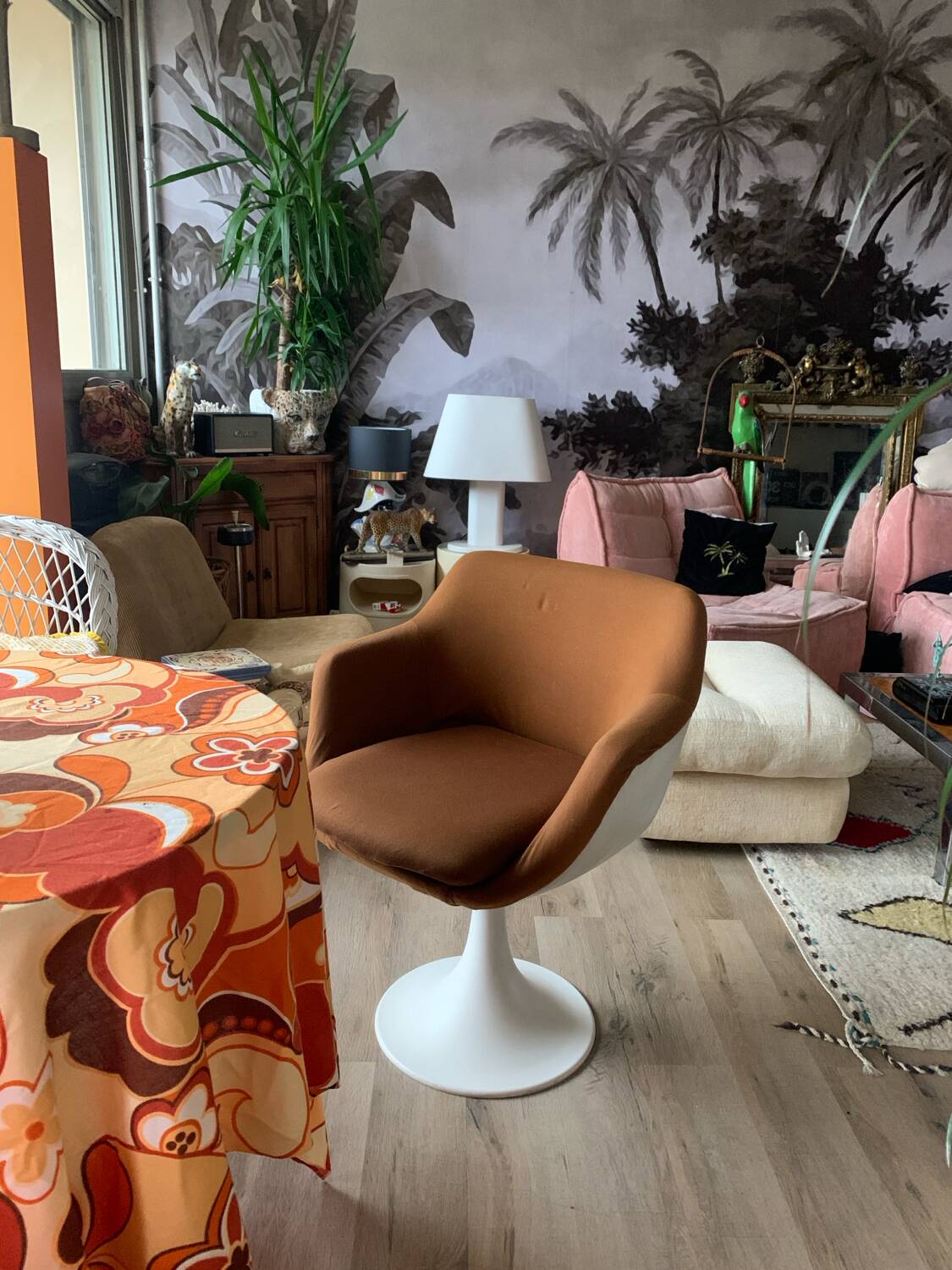 70s shell armchair