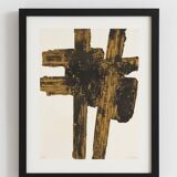 Pierre Soulages after an 18th-century etching, 1962