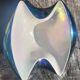Ashtray and its pestle 6112 & candlestick 6146 Iridescent ceramic VERCERAM