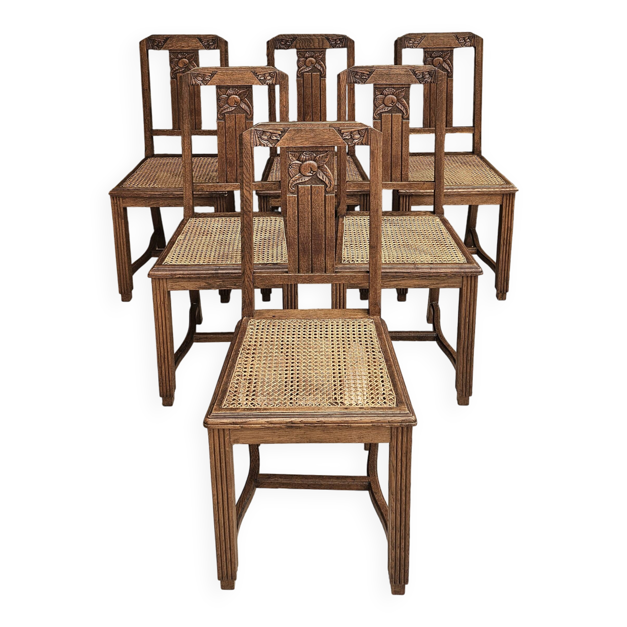 6 chaises art déco