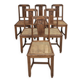 6 chaises art déco
