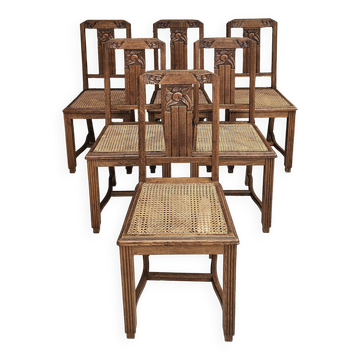 6 Art Deco chairs