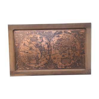 Copper planisphere table hendrix hondius