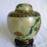 Openwork plique-à-jour enamel pot - 1920 to 1949 - China