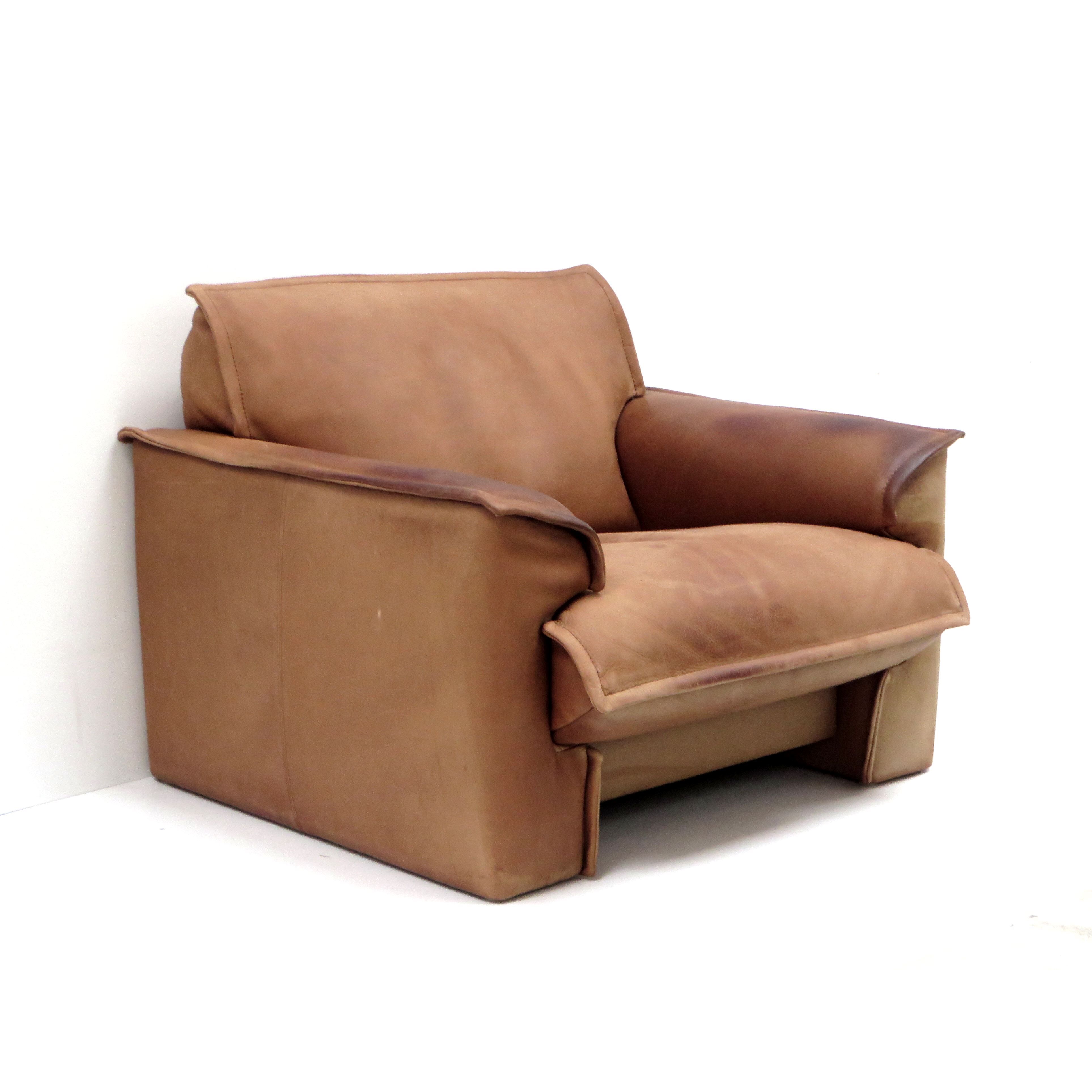 Vintage easy chair / lounge chair Leolux thick leather