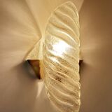 Pair of large Murano glass wall lights