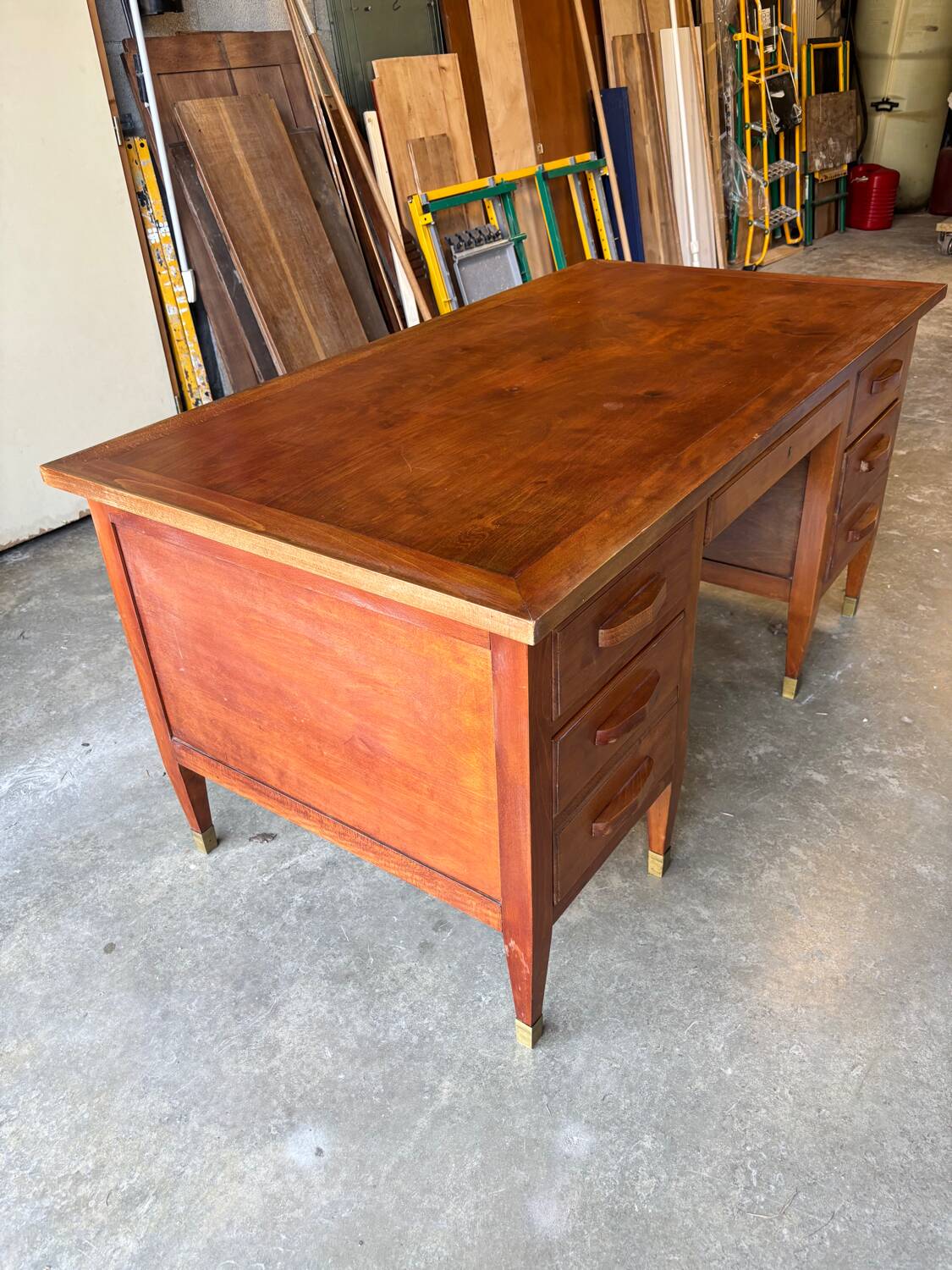 Vintage double-sided minister's desk