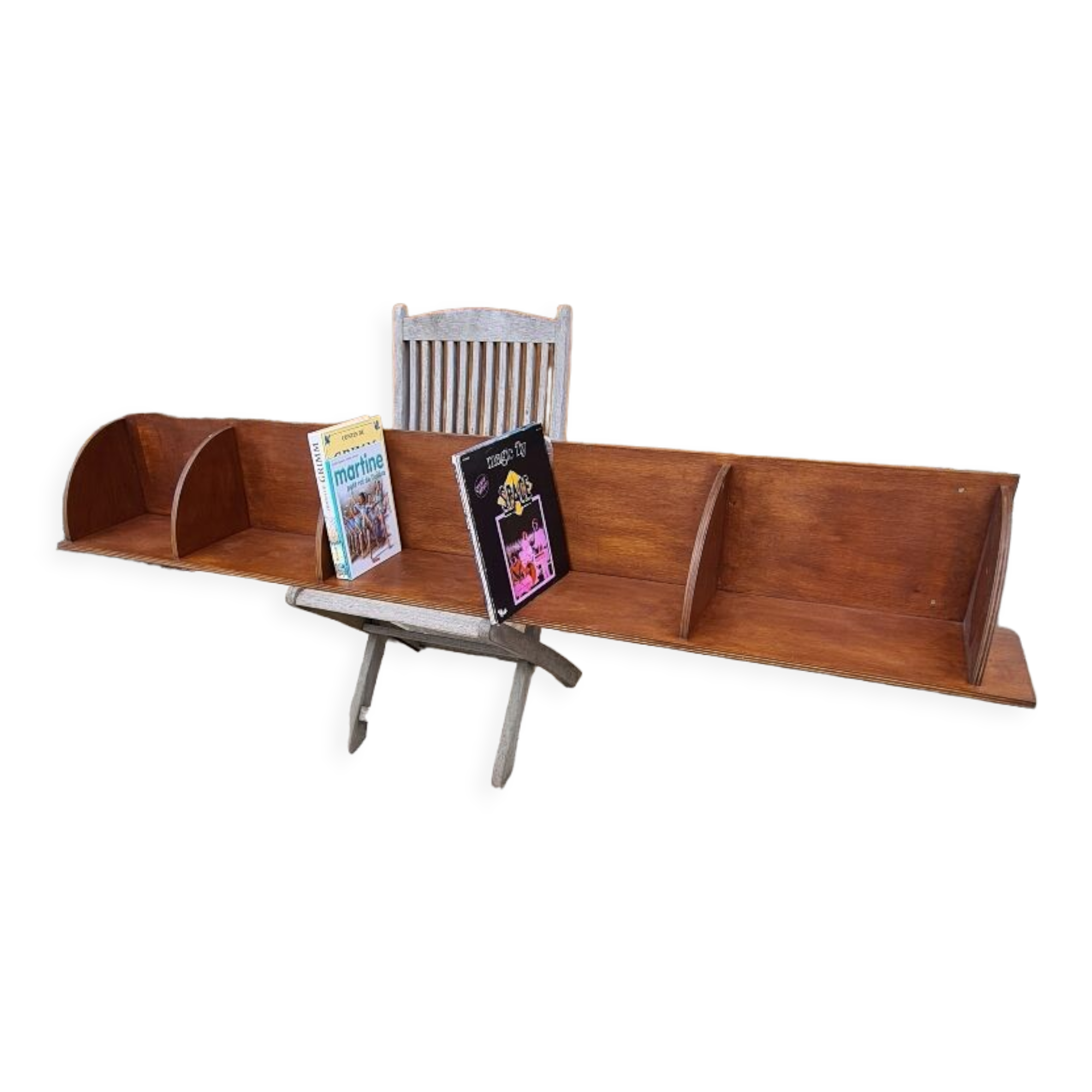 Bookcase vintage wall shelf