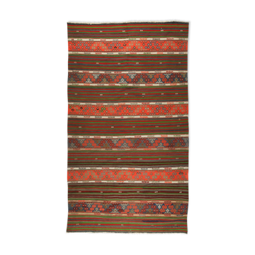 Anatolian handmade kilim rug 305 cm x 165 cm