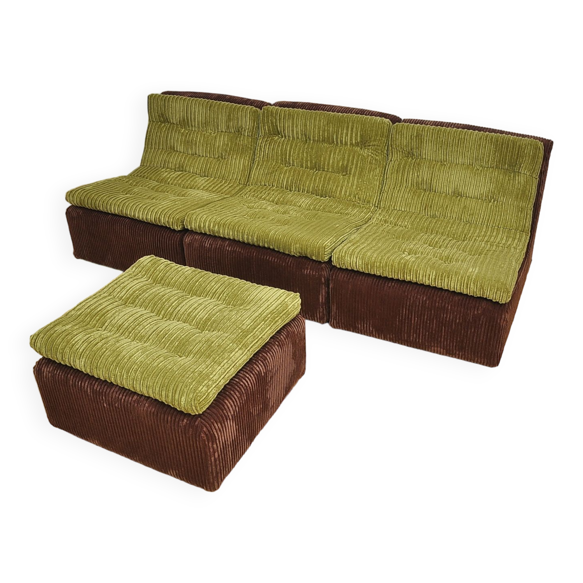 Corduroy modular sofa from DUX, 1970s