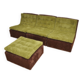Corduroy modular sofa from DUX, 1970s