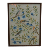 Painting decoration birds and foliage