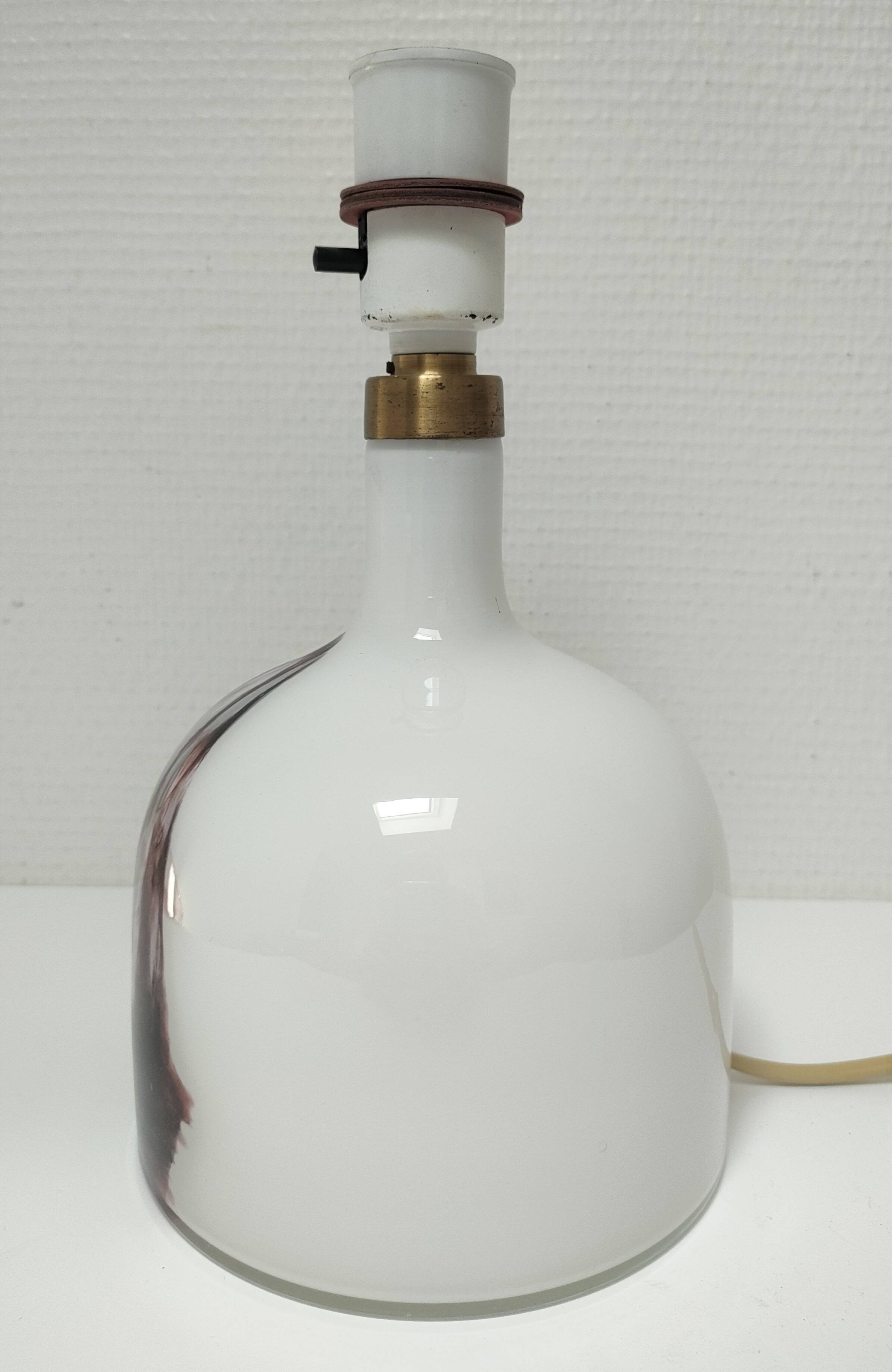 Holmegaard Symmetrisk glass paste lamp base Michaël Bang