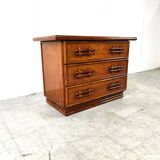 Commode vintage en bambou par Maugrion, années 1970