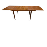 Grande table extensible scandinave en teck vintage 1970