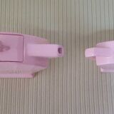 Théière and its pink ceramic sugar maker Art Deco