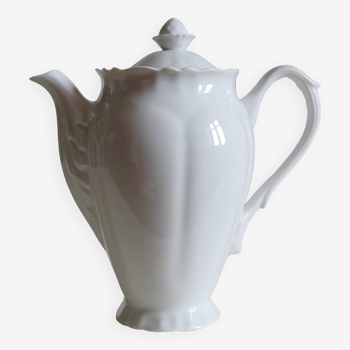Limoges white porcelain teapot/coffee maker